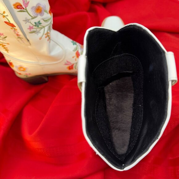 Floral Embroidered Western Cowboy Booties European size 45 - Picture 10 of 12